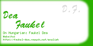 dea faukel business card